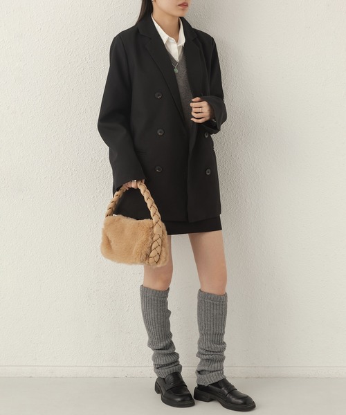 LA VORAGINE（ラ ヴォラジネ）の「ファーハンドバッグ（ハンドバッグ・レディース・ピンク/アイボリー/キャメル/ブルー・FREE）」の16枚目の写真