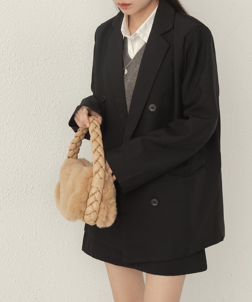 LA VORAGINE（ラ ヴォラジネ）の「ファーハンドバッグ（ハンドバッグ・レディース・ピンク/アイボリー/キャメル/ブルー・FREE）」の19枚目の写真