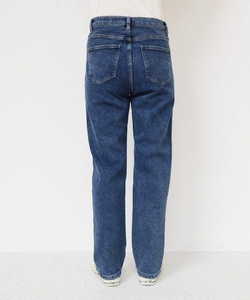evernavy(エバーネイビー)の「ストレッチ裏微起毛ストレートデニムパンツ(デニムパンツ・レディース・ブルー・L/M)」の11枚目の写真
