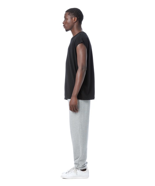 DAILY STANDARD by SANDINISTA（デイリースタンダードバイサンディニスタ）の「Cadet Easy Fit Sleeveless Tee / イージフィットスリーブレストップ（Tシャツ/カットソー・メンズ・ブラック/ヘザーグレー/チャコール/ホワイト・LARGE/MEDIUM/SMALL）」の22枚目の写真