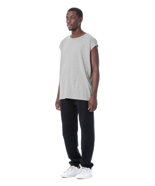 DAILY STANDARD by SANDINISTA（デイリースタンダードバイサンディニスタ）の「Cadet Easy Fit Sleeveless Tee / イージフィットスリーブレストップ（Tシャツ/カットソー・メンズ・ブラック/ヘザーグレー/チャコール/ホワイト・LARGE/MEDIUM/SMALL）」の19枚目の写真