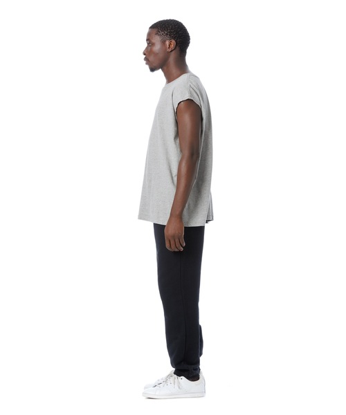 DAILY STANDARD by SANDINISTA（デイリースタンダードバイサンディニスタ）の「Cadet Easy Fit Sleeveless Tee / イージフィットスリーブレストップ（Tシャツ/カットソー・メンズ・ブラック/ヘザーグレー/チャコール/ホワイト・LARGE/MEDIUM/SMALL）」の20枚目の写真