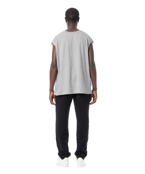 DAILY STANDARD by SANDINISTA（デイリースタンダードバイサンディニスタ）の「Cadet Easy Fit Sleeveless Tee / イージフィットスリーブレストップ（Tシャツ/カットソー・メンズ・ブラック/ヘザーグレー/チャコール/ホワイト・LARGE/MEDIUM/SMALL）」の21枚目の写真