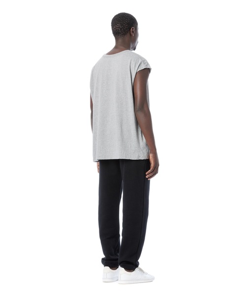 DAILY STANDARD by SANDINISTA（デイリースタンダードバイサンディニスタ）の「Cadet Easy Fit Sleeveless Tee / イージフィットスリーブレストップ（Tシャツ/カットソー・メンズ・ブラック/ヘザーグレー/チャコール/ホワイト・LARGE/MEDIUM/SMALL）」の10枚目の写真