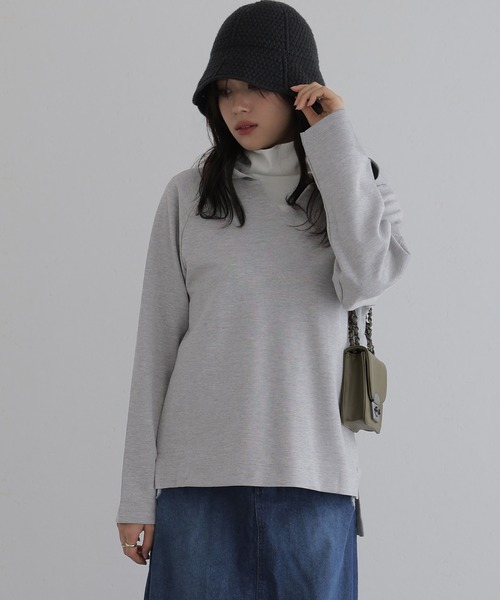 ElegChic(エレグシック)の「Vネックスムースパーカー(パーカー・レディース・ブラック/チャコールグレー/杢グレー・4L~5L/LL~3L/M~L)」の9枚目の写真