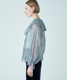 BALLSEY（ボールジィ）の「グリッタープリント ラッフルカラーブラウス
