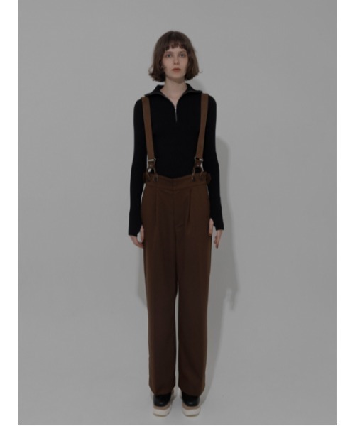 AMAIL(アマイル)の「Suspenders wide pants(その他パンツ・レディース・ブラック/ブラウン・FREE)」の16枚目の写真