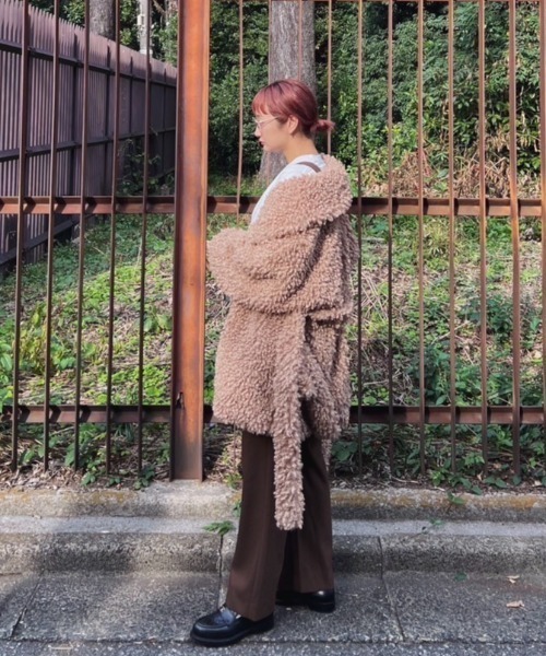 AMAIL(アマイル)の「Suspenders wide pants(その他パンツ・レディース・ブラック/ブラウン・FREE)」の4枚目の写真