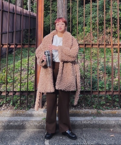 AMAIL(アマイル)の「Suspenders wide pants(その他パンツ・レディース・ブラック/ブラウン・FREE)」の17枚目の写真