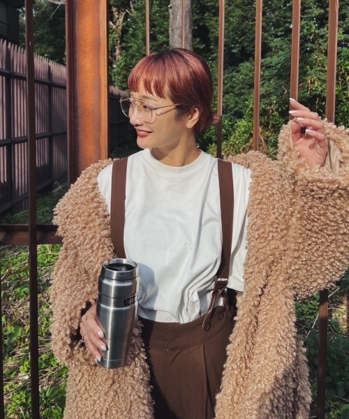 AMAIL(アマイル)の「Suspenders wide pants(その他パンツ・レディース・ブラック/ブラウン・FREE)」の14枚目の写真