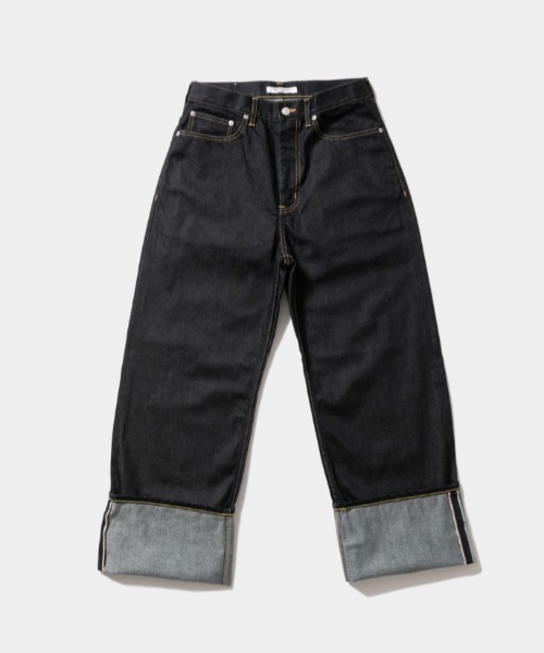 beautiful people（ビューティフルピープル）の「beautiful people selvedge denim oldies fit 1000105019（デニムパンツ・レディース・インディゴブルー/ブラック・34/32/31.5cm）」の2枚目の写真