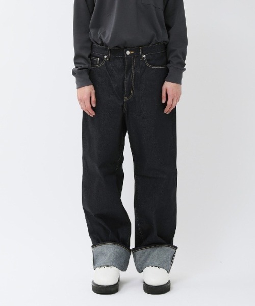 beautiful people（ビューティフルピープル）の「beautiful people selvedge denim oldies fit 1000105019（デニムパンツ・レディース・インディゴブルー/ブラック・34/32/31.5cm）」の3枚目の写真