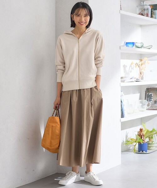 【セール】【洗える】オーガニックコットンテリー フーディー（パーカー）｜23区（ニジュウサンク）