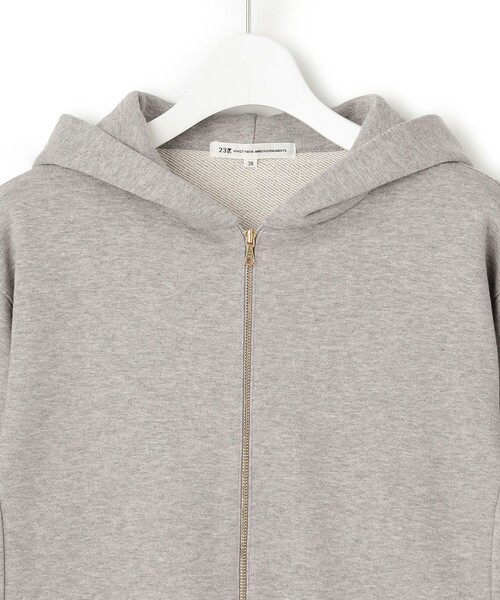 【セール】【洗える】オーガニックコットンテリー フーディー（パーカー）｜23区（ニジュウサンク）
