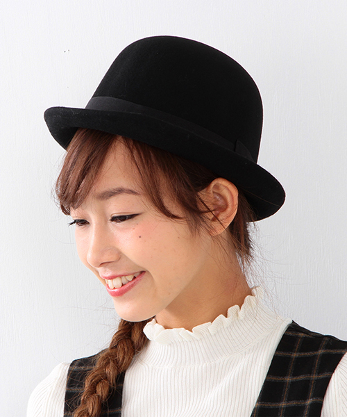 Ray BEAMS（レイビームス）の「Ray BEAMS / ボーラーハット（ハット・レディース・ブラック/ダークブラウン・ONE SIZE）」の9枚目の写真