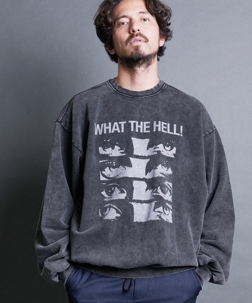 エルメス トレーナー ウール混 Chemical Over-Dye Heavy-Weight Sweat Prime-Over Crew Neck