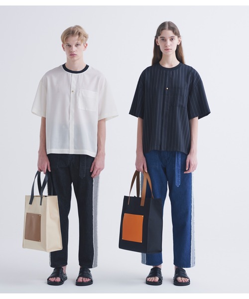 CULLNI（クルニ）の「24-SS-021 / Side Fringe Wide Denim Pants