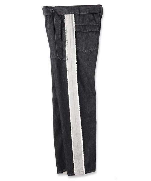 パンツ CULLNI 24SS side fringe wide denim pants CULLNI 24SS side fringe wide denim pants