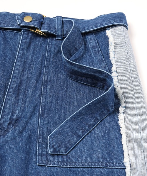 CULLNI（クルニ）の「24-SS-021 / Side Fringe Wide Denim Pants