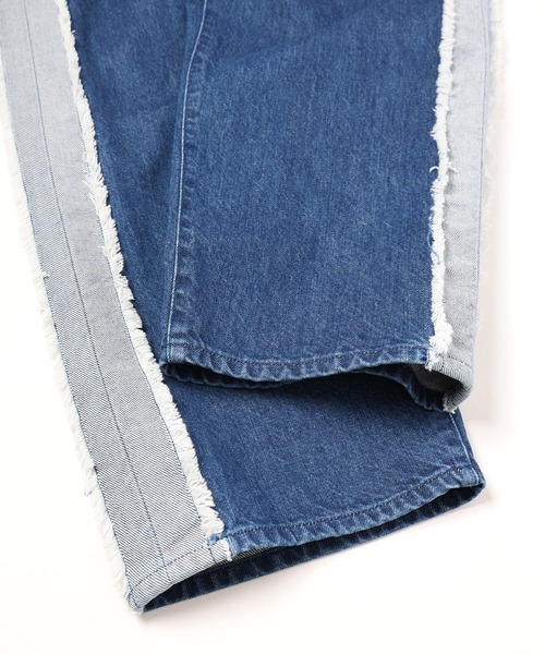 CULLNI（クルニ）の「24-SS-021 / Side Fringe Wide Denim Pants