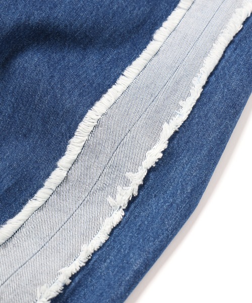 CULLNI（クルニ）の「24-SS-021 / Side Fringe Wide Denim Pants