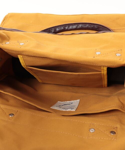 Butler Verner Sails(バトラーヴァーナーセイルス)の「Butler Verner Sails バトラーバーナーセイルズ / パラフィンスクエアボストンバッグ / JA-1419-33(ボストンバッグ・メンズ・ベージュ/ネイビー/キャメル・FREE)」の6枚目の写真