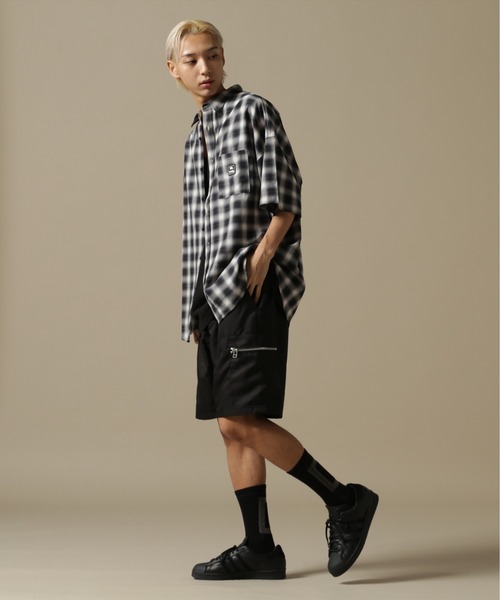WHITELAND（ホワイトランド）の「【WEB&DEPOT限定】WHITELAND/ホワイトランド/OWL/OMBRE CHECK SSH/シャドーチェック シャツ（シャツ/ブラウス・メンズ・ホワイト/イエロー/レッド/グリーン・M/L）」の9枚目の写真