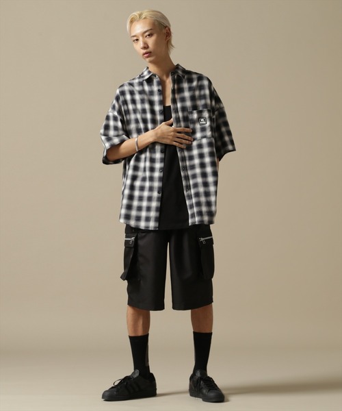 WEB&DEPOT限定】WHITELAND/ホワイトランド/OWL/OMBRE CHECK SSH