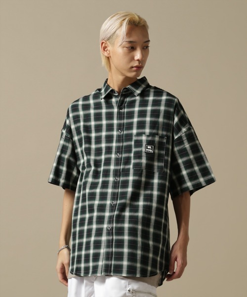 ブラウス シャツ 「WEB＆限定」WHITELAND/ホワイトランド/OWL/OMBRE CHECK SSH レディース メンズ WHITELAND ブラウス シャツ 「WEB＆DEPOT限定」WHITELAND