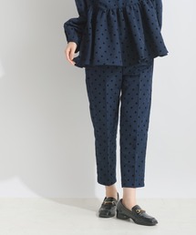PICCIN PERLA（ピッチンペルラ）の「【セットアップ可能】フロッキードットセンタープレスパンツ（スラックス）」