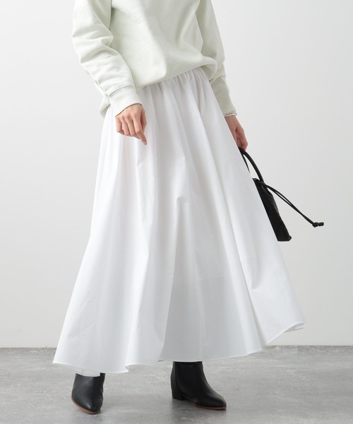 BARNYARDSTORM（バンヤードストーム）の「BARNYARDSTORM / ボリュームフレアースカート（スカート・レディース・ホワイト/ブルー・1/0）」の9枚目の写真