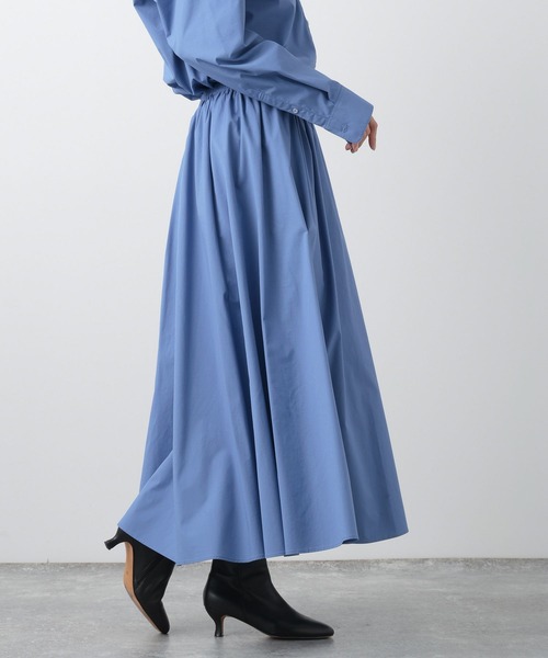 BARNYARDSTORM（バンヤードストーム）の「BARNYARDSTORM / ボリュームフレアースカート（スカート・レディース・ホワイト/ブルー・1/0）」の12枚目の写真