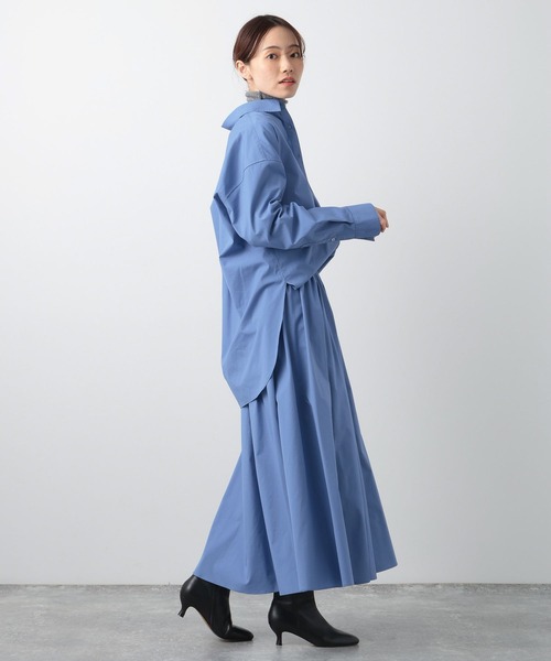 BARNYARDSTORM（バンヤードストーム）の「BARNYARDSTORM / ボリュームフレアースカート（スカート・レディース・ホワイト/ブルー・1/0）」の13枚目の写真