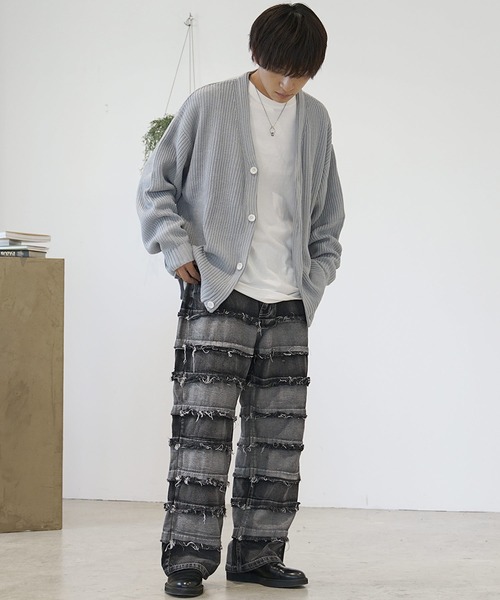 MinoriTY（マイノリティ）の「【MinoriTY】クレイジーパターンデニムパンツ（デニムパンツ・メンズ・ブルー/ブラック系2/ブラック系1・L/M）」の12枚目の写真