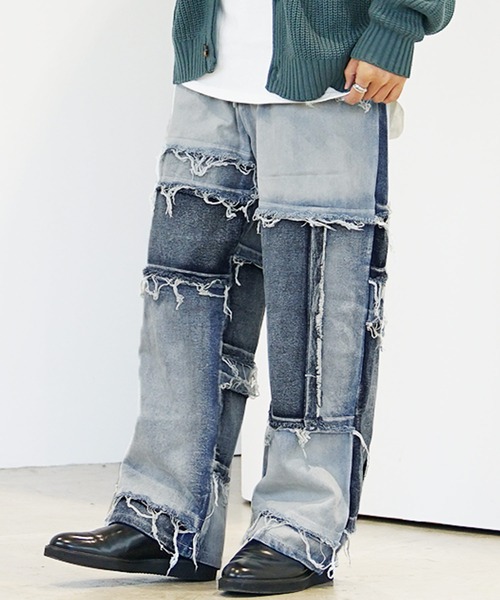 MinoriTY（マイノリティ）の「【MinoriTY】クレイジーパターンデニムパンツ（デニムパンツ・メンズ・ブルー/ブラック系2/ブラック系1・L/M）」の13枚目の写真