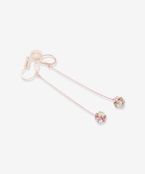 BLOOM（ブルーム）の「K10 ピンクゴールド キュービックジルコニア イヤリング BLOOM/ブルーム（イヤリング・レディース・ピンクゴールド・-）」の4枚目の写真