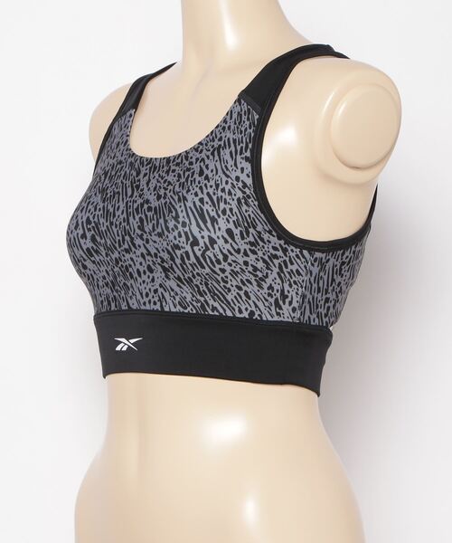 Reebok（リーボック）の「ランニング ブラトップ / RUNNING AOP BRA TOP（スポーツブラ・レディース・ブルーグレー/ブラック・X-SMALL/SMALL/MEDIUM/LARGE/X-LARGE/XX-LARGE）」の14枚目の写真