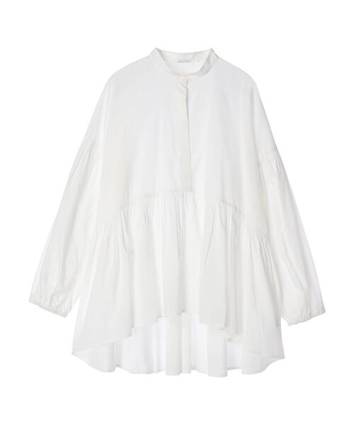 ■専用■美品 ノーブル 2万円 ティアードブラウス ロングブラウス ホワイト □専用□美品 ノーブル 2万円 ティアードブラウス ロング