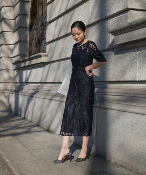 My shawty（ﾏｲｼｬｳﾃｨｰ）の「vine lace midi dress（ドレス）」 - WEAR
