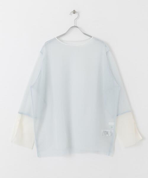 SENSE OF PLACE by URBAN RESEARCH（センスオブプレイスバイアーバンリサーチ）の「シアーチュールトップ（Tシャツ/カットソー・レディース・ホワイト系その他/ブラック系その他/グレー系その他・ONE）」の14枚目の写真