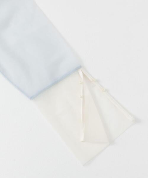 SENSE OF PLACE by URBAN RESEARCH（センスオブプレイスバイアーバンリサーチ）の「シアーチュールトップ（Tシャツ/カットソー・レディース・ホワイト系その他/ブラック系その他/グレー系その他・ONE）」の15枚目の写真