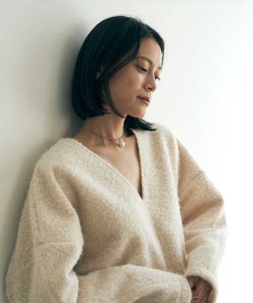 marjour（マージュール）の「SNAKE CHAIN PEARL NECKLACE（ネックレス・レディース・ゴールド/シルバー・FREE）」の5枚目の写真