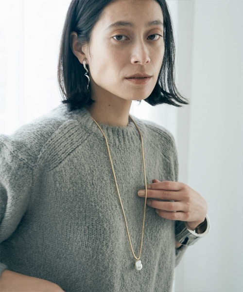 marjour（マージュール）の「SNAKE CHAIN PEARL NECKLACE（ネックレス・レディース・ゴールド/シルバー・FREE）」の14枚目の写真