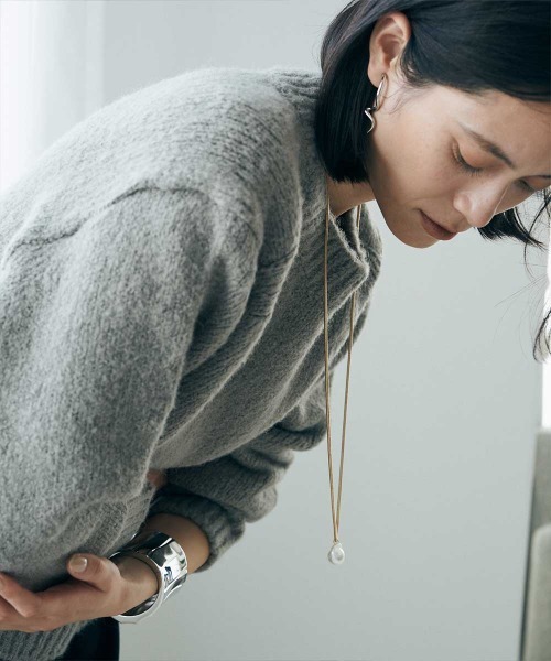 marjour（マージュール）の「SNAKE CHAIN PEARL NECKLACE（ネックレス・レディース・ゴールド/シルバー・FREE）」の17枚目の写真