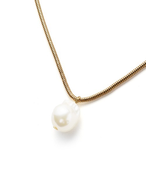 marjour（マージュール）の「SNAKE CHAIN PEARL NECKLACE（ネックレス・レディース・ゴールド/シルバー・FREE）」の20枚目の写真