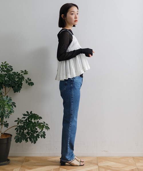 AMERICAN RAG CIE（アメリカンラグシー）の「アンティークレースキャミビスチェ（シャツ/ブラウス・レディース・オフホワイト/ブラック/ピンク・FREE）」の18枚目の写真