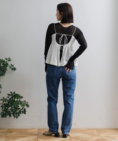 AMERICAN RAG CIE（アメリカンラグシー）の「アンティークレースキャミビスチェ（シャツ/ブラウス・レディース・オフホワイト/ブラック/ピンク・FREE）」の19枚目の写真