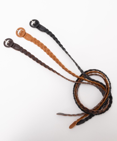 HusHusH（ハッシュアッシュ）の「HusHusH ハッシュアッシュ メッシュベルト（ベルト・レディース・ブラック/キャメル/ブラウン・フリー）」の4枚目の写真