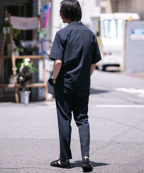 URBAN RESEARCH ROSSO MEN（アーバンリサーチロッソメン）の「『セットアップ対応』『WEB限定』『XLサイズあり』ウォッシャブルドライタッチストレートパンツ（スラックス・メンズ・ブラック/グレー/ネイビー・SMALL/MEDIUM/LARGE/X-LARGE）」の7枚目の写真