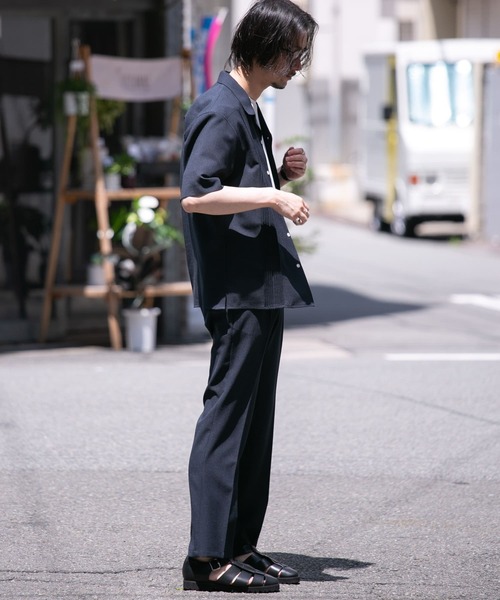 URBAN RESEARCH ROSSO MEN（アーバンリサーチロッソメン）の「『セットアップ対応』『WEB限定』『XLサイズあり』ウォッシャブルドライタッチストレートパンツ（スラックス・メンズ・ブラック/グレー/ネイビー・SMALL/MEDIUM/LARGE/X-LARGE）」の8枚目の写真